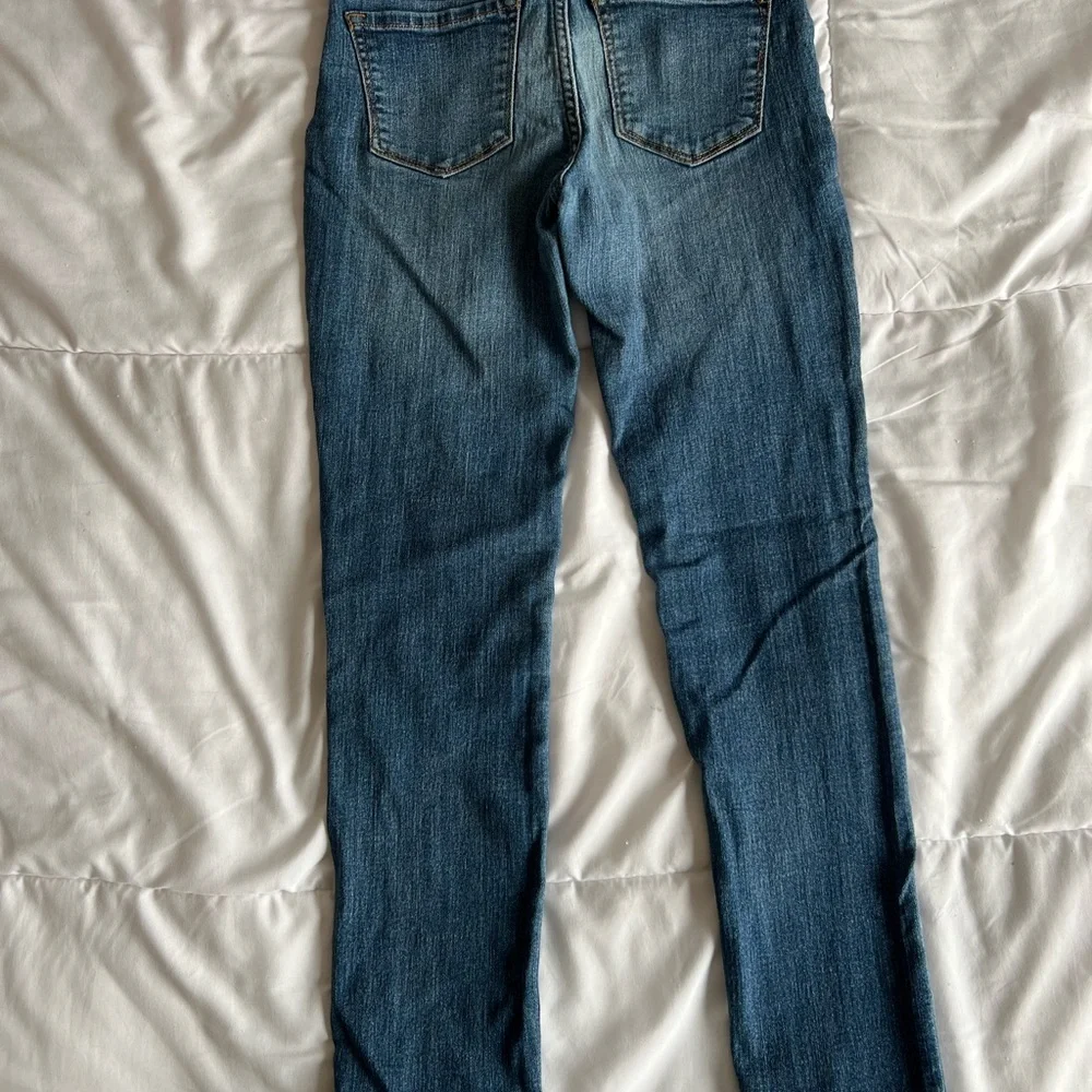 GAP Girls Dark Blue Stretch Skinny Jeans with Rhinestone Accents